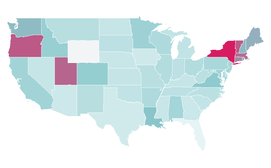 Affinity by region — Twelfth Night, United States