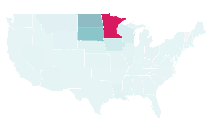 Affinity by region — Twins (group), United States