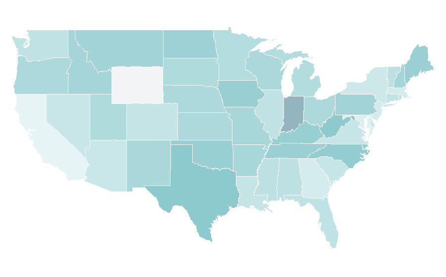 Affinity by region — Twisted Sister, United States