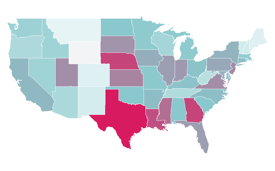 Affinity by region — Twix, United States