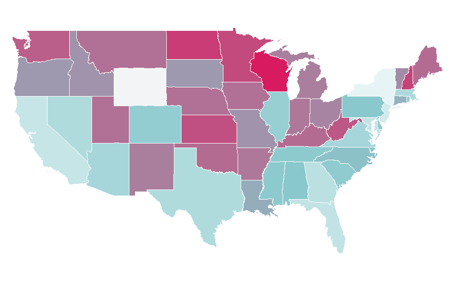Affinity by region — Two-stroke engine, United States