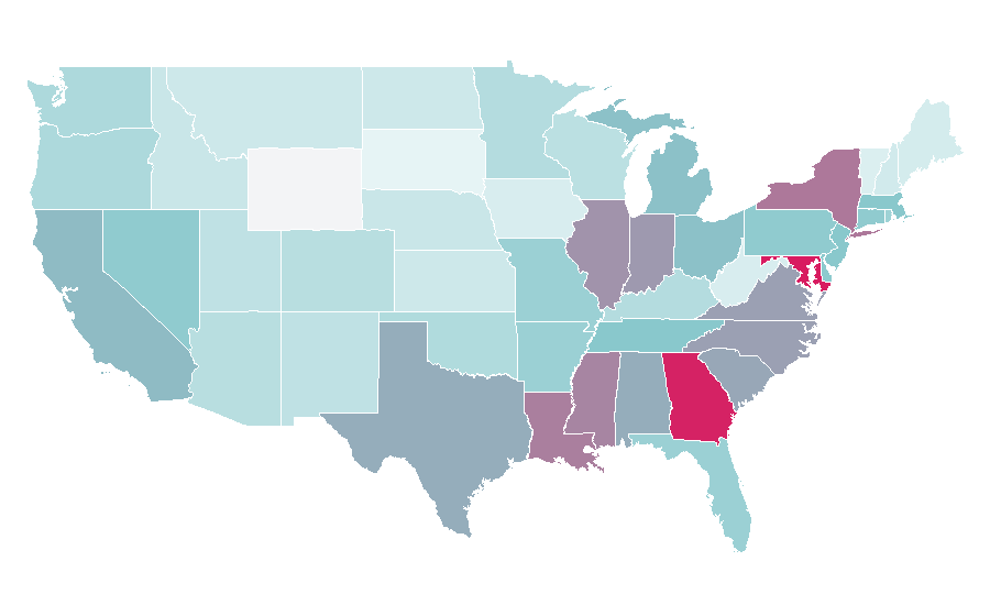 Affinity by region — Tyra Banks, United States