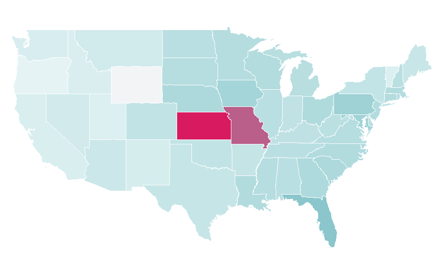 Affinity by region — Tyreek Hill, United States