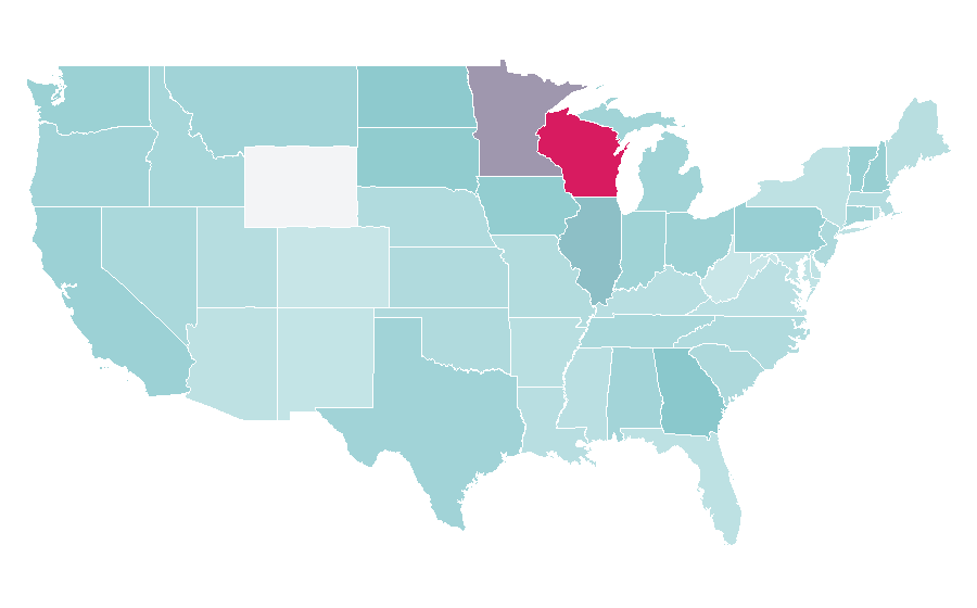 Affinity by region — U Line, United States