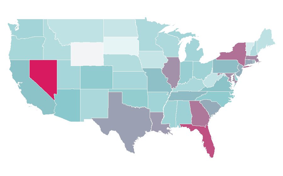 Affinité par région — Uber, États-Unis