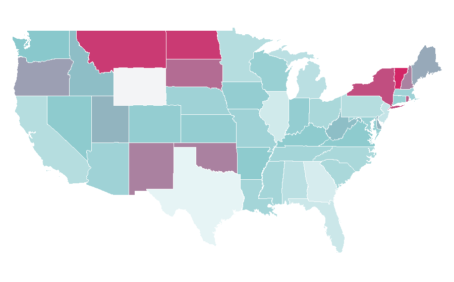 Affinity by region — Ufology, United States