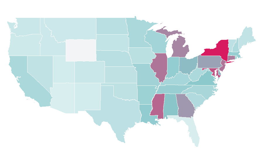 Affinity by region — Ugg boots, United States