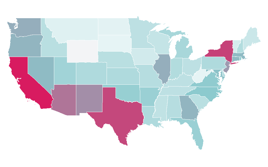 Affinity by region — Ugly Betty, United States