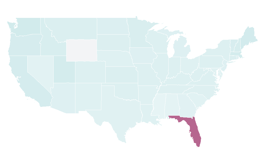 Affinity by region — Ukulele, United States