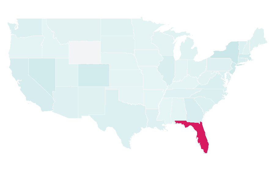 Affinity by region — Ultra Music Festival, United States