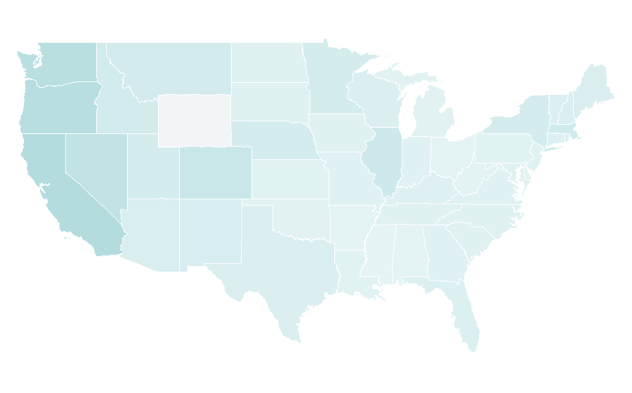Affinity by region — Unagi, United States