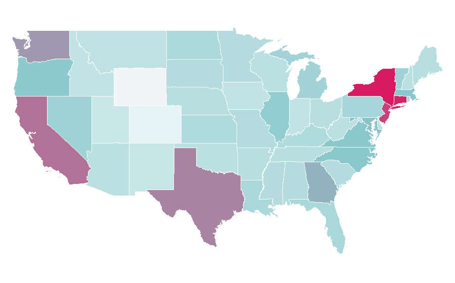Affinity by region — Underarm hair, United States