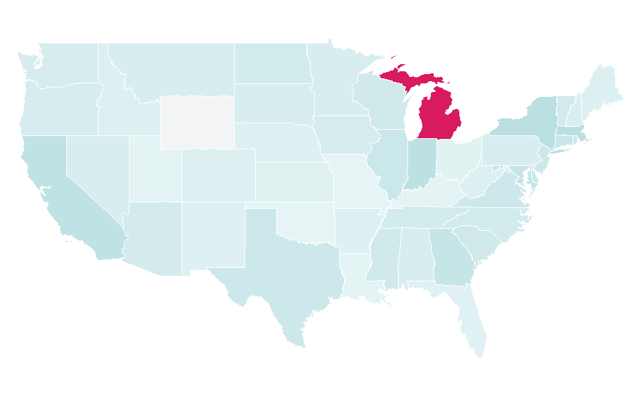 Affinity by region — Underemployment, United States