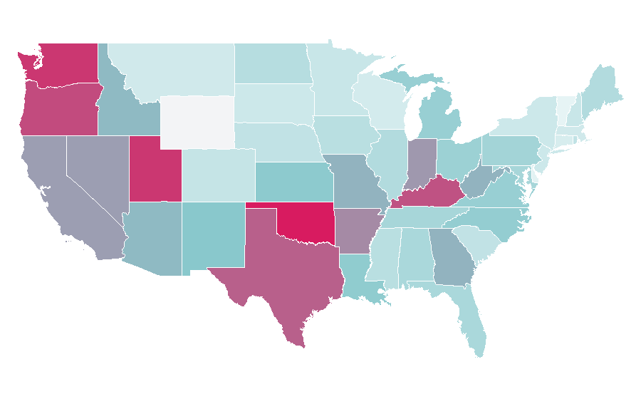 Affinity by region — Undertale, United States