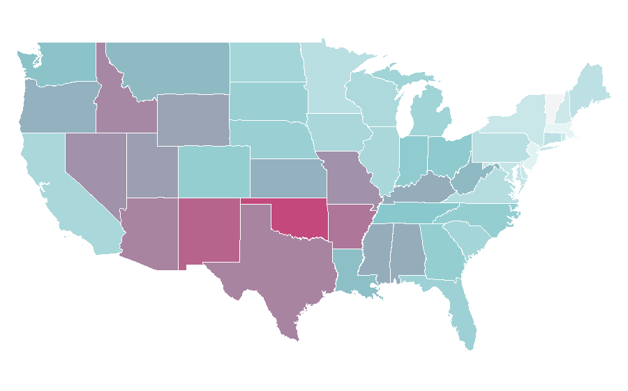 Affinity by region — underworld, United States
