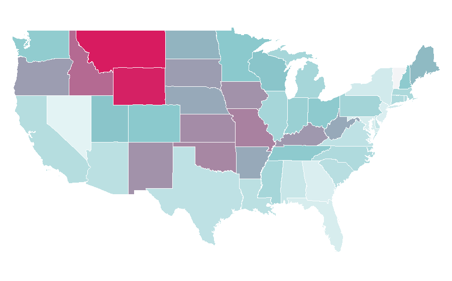 Affinity by region — Unforgiven, United States