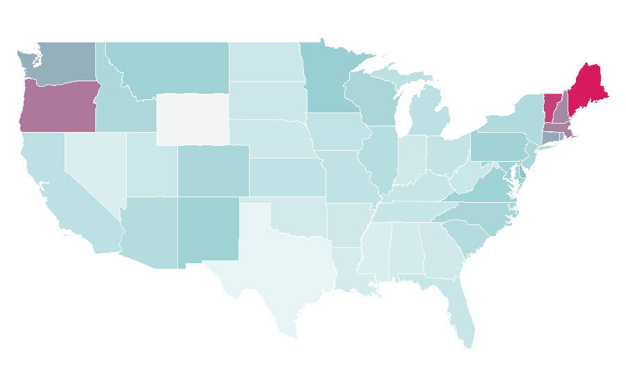 Affinity by region — Unforgotten, United States
