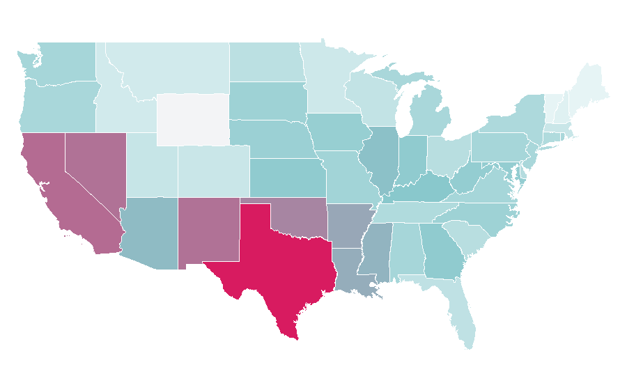 Affinity by region — Unfriended, United States