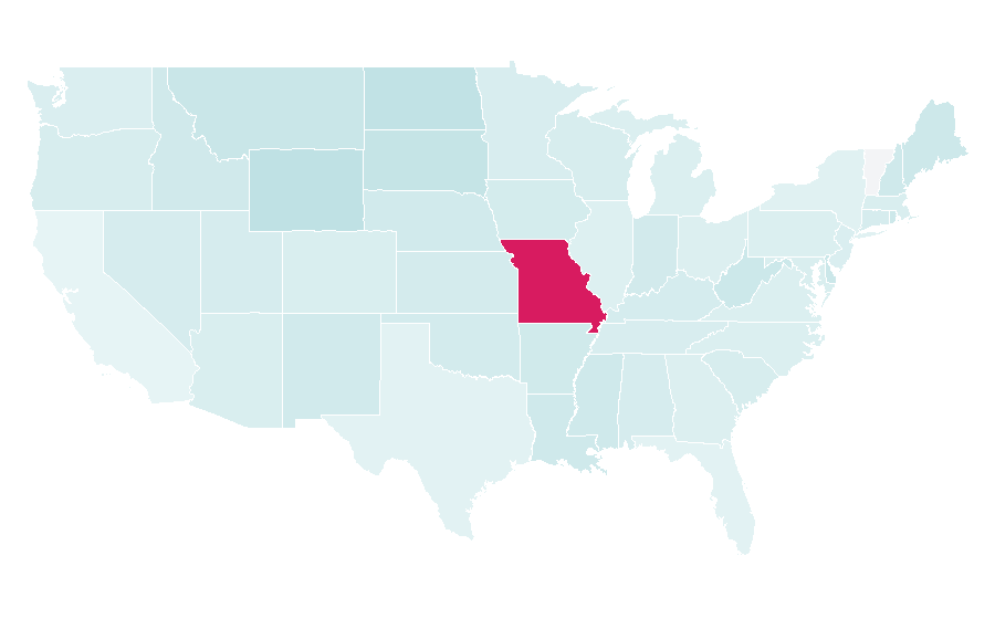Affinity by region — United Pentecostal Church International, United States