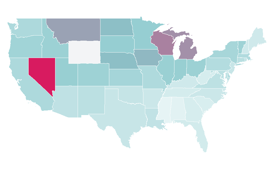 Affinity by region — United States Bowling Congress, United States
