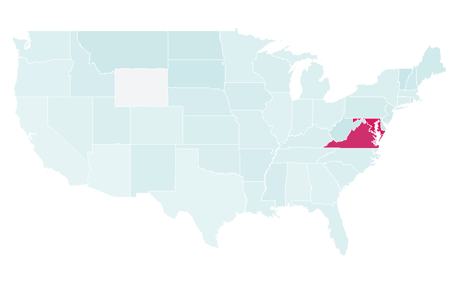 Affinity by region — United States Capitol, United States