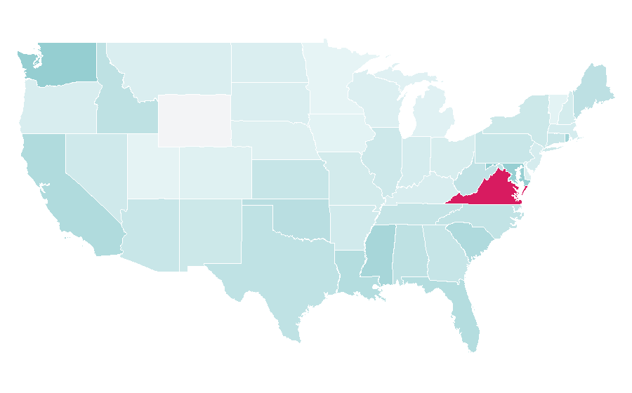 Affinity by region — United States Navy, United States