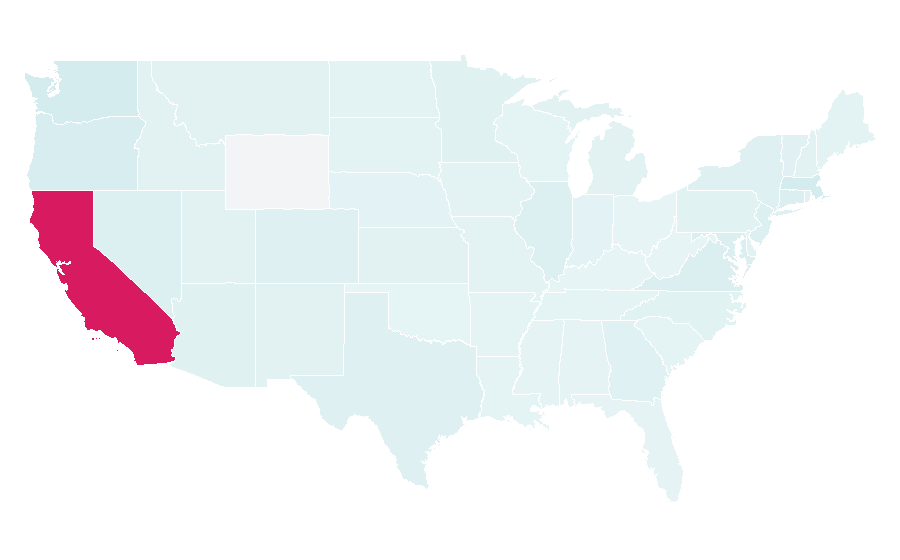 Affinity by region — University of California, Berkeley, United States