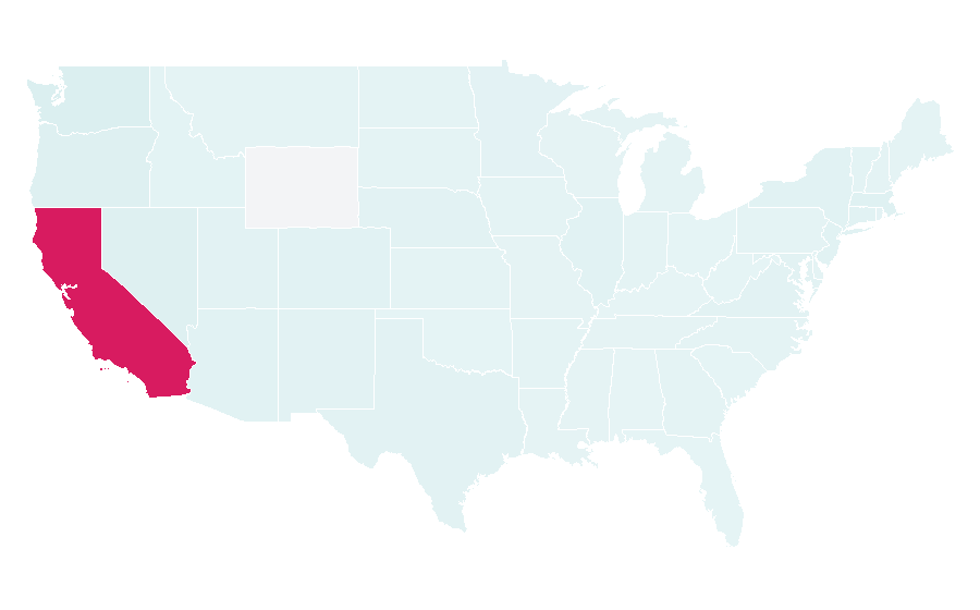 Affinity by region — University of California, Los Angeles, United States