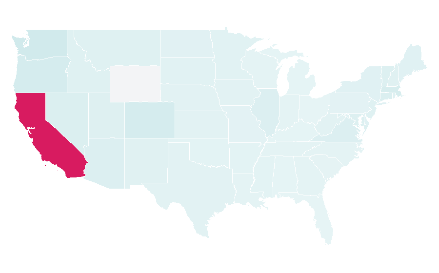 Affinity by region — University of California, Santa Barbara, United States