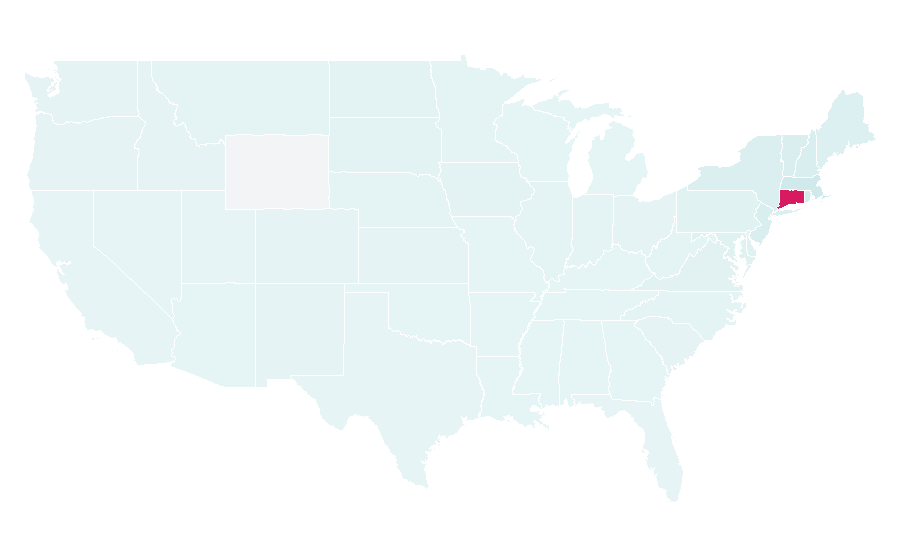 Affinity by region — University of Connecticut, United States