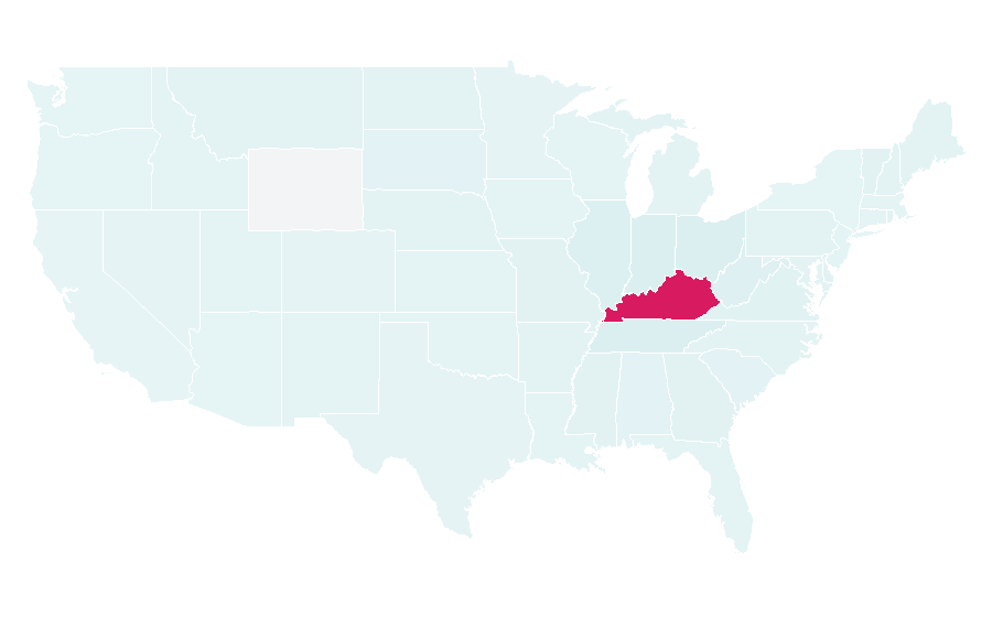 Affinity by region — University of Kentucky, United States