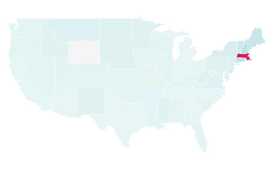 Affinity by region — University of Massachusetts Boston, United States
