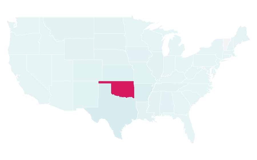 Affinity by region — University of Oklahoma, United States