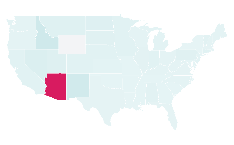 Affinity by region — University of Phoenix Stadium, United States