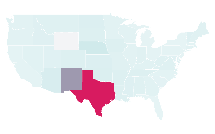 Affinity by region — University of Texas at El Paso, United States
