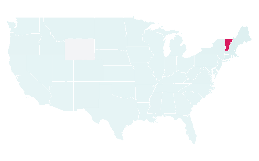 Affinity by region — University of Vermont, United States