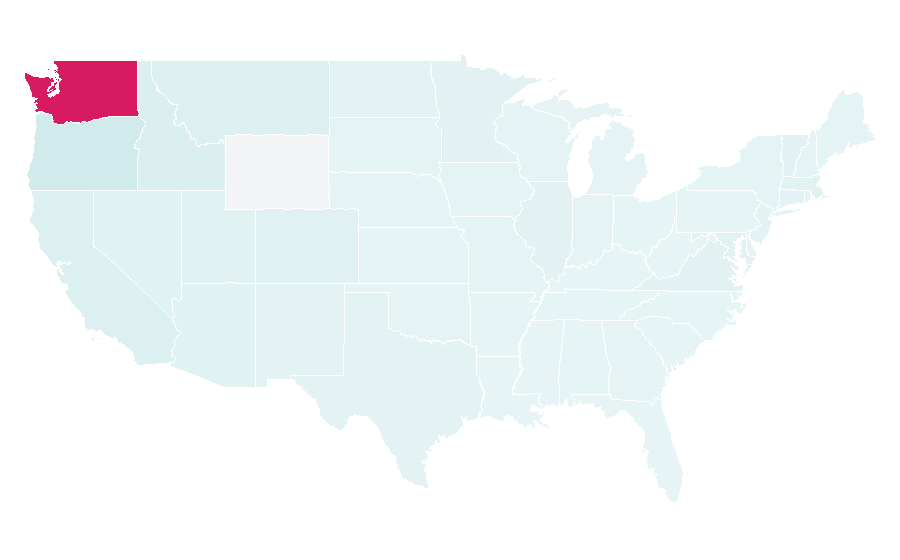 Affinity by region — University of Washington, United States