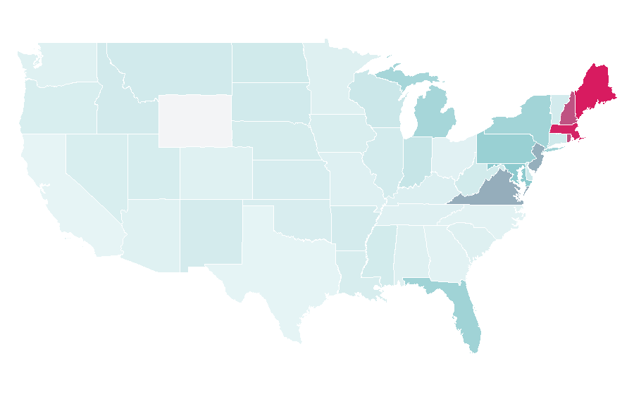 Affinity by region — Uno Chicago Grill, United States