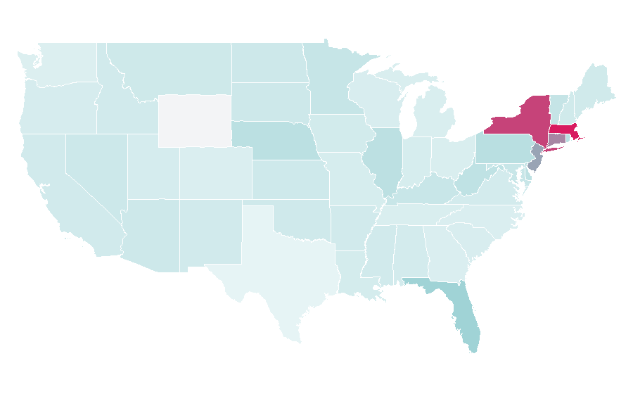 Affinity by region — Uomini e Donne, United States