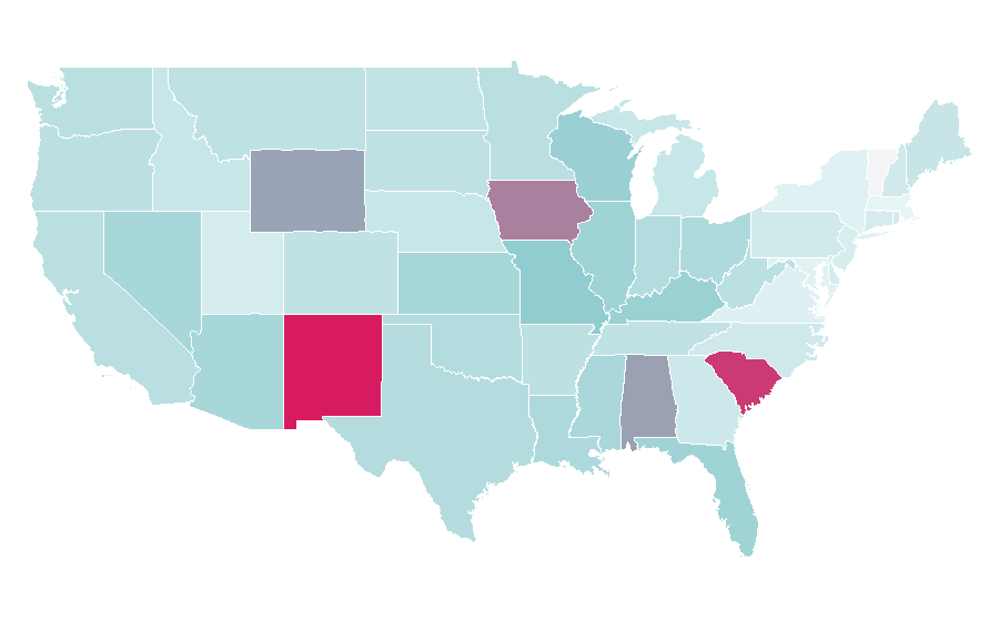 Affinity by region — Up in Smoke, United States