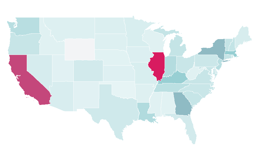 Affinity by region — Upright Citizens Brigade, United States