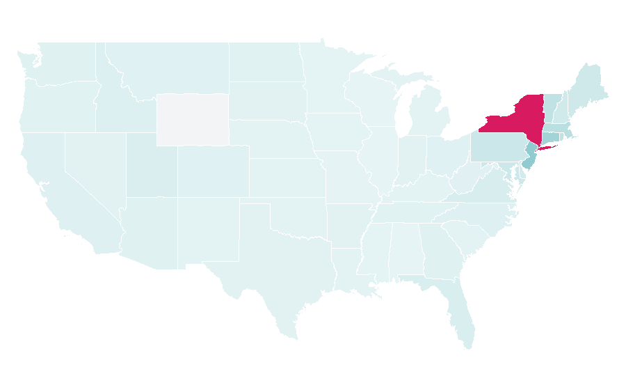 Affinity by region — Upstate New York, United States
