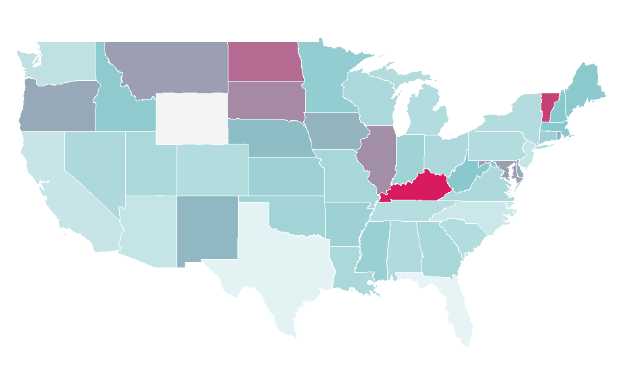 Affinity by region — Urban agriculture, United States