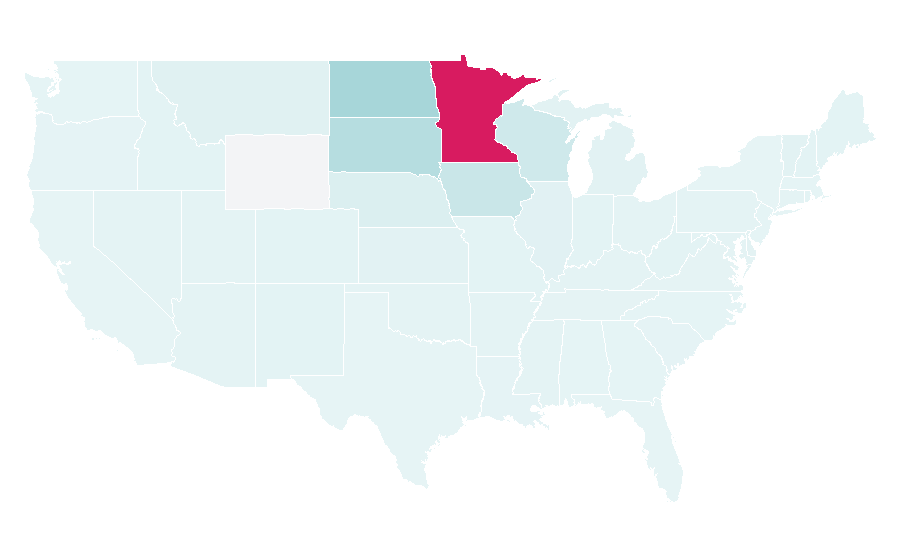 Affinity by region — U.S. Bank Stadium, United States