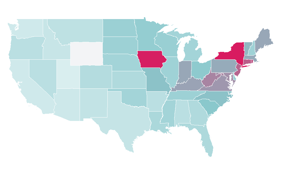 Affinity by region — USA Network, United States