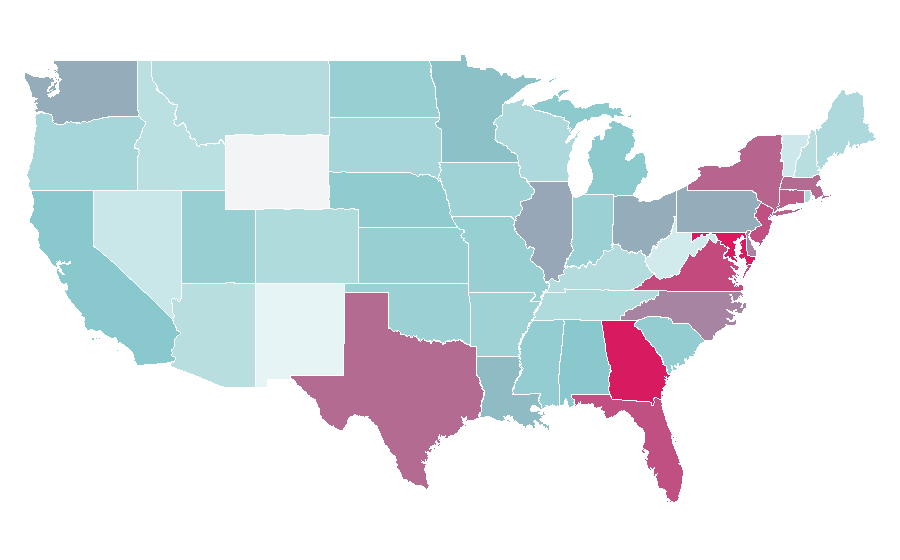 Affinity by region — Usain Bolt, United States