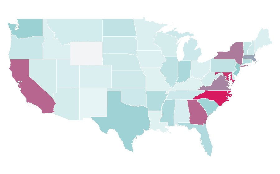 Affinity by region — User interface, United States