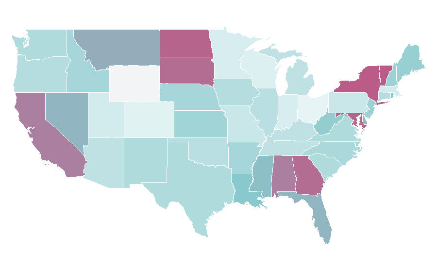 Affinity by region — Ustream, United States