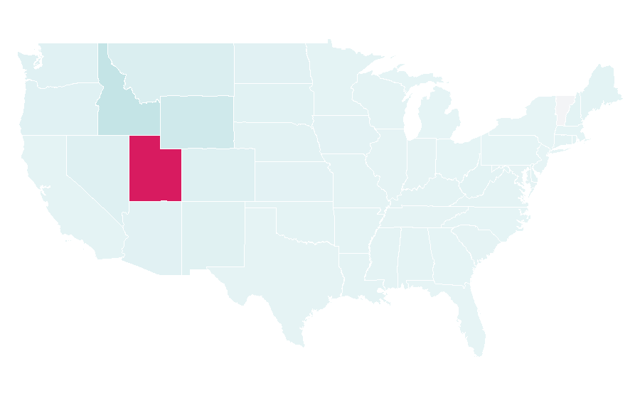 Affinity by region — Utah State University, United States