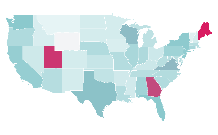 Affinity by region — Utopia, United States